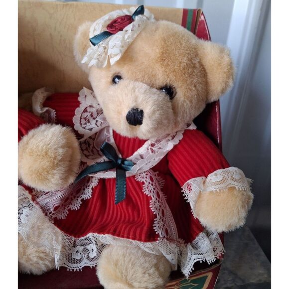 New Soft Expressions Small Holiday Christmas 9" Teddy Bears - Picture 2 of 4